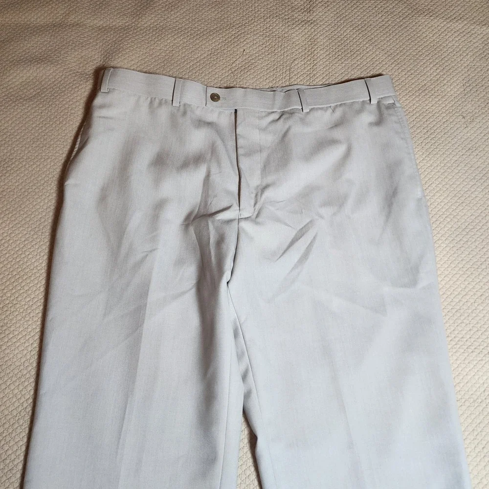 NWT MADE By Cam Newton Men's Gray Flat Front Golf Dress Summer Pants 38×30